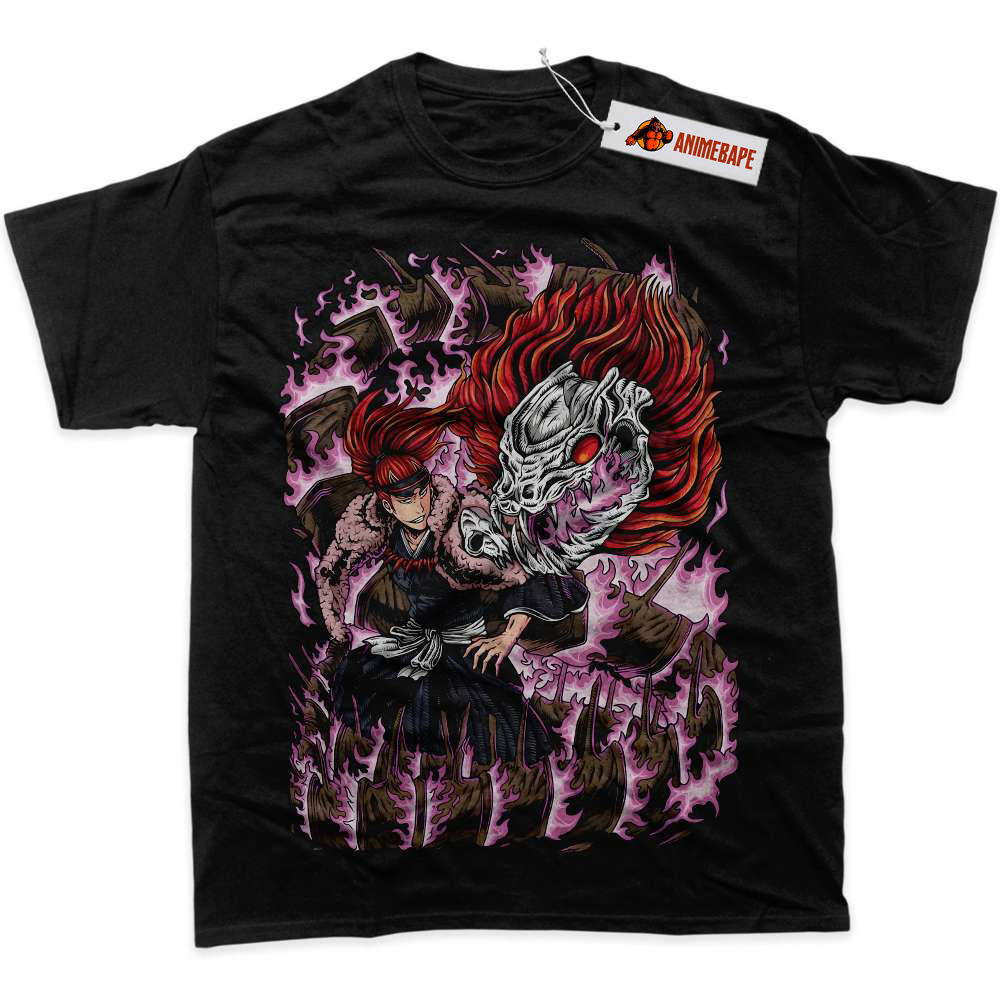 Renji Abarai Bleach Anime Graphic Tee Shirt for Fans