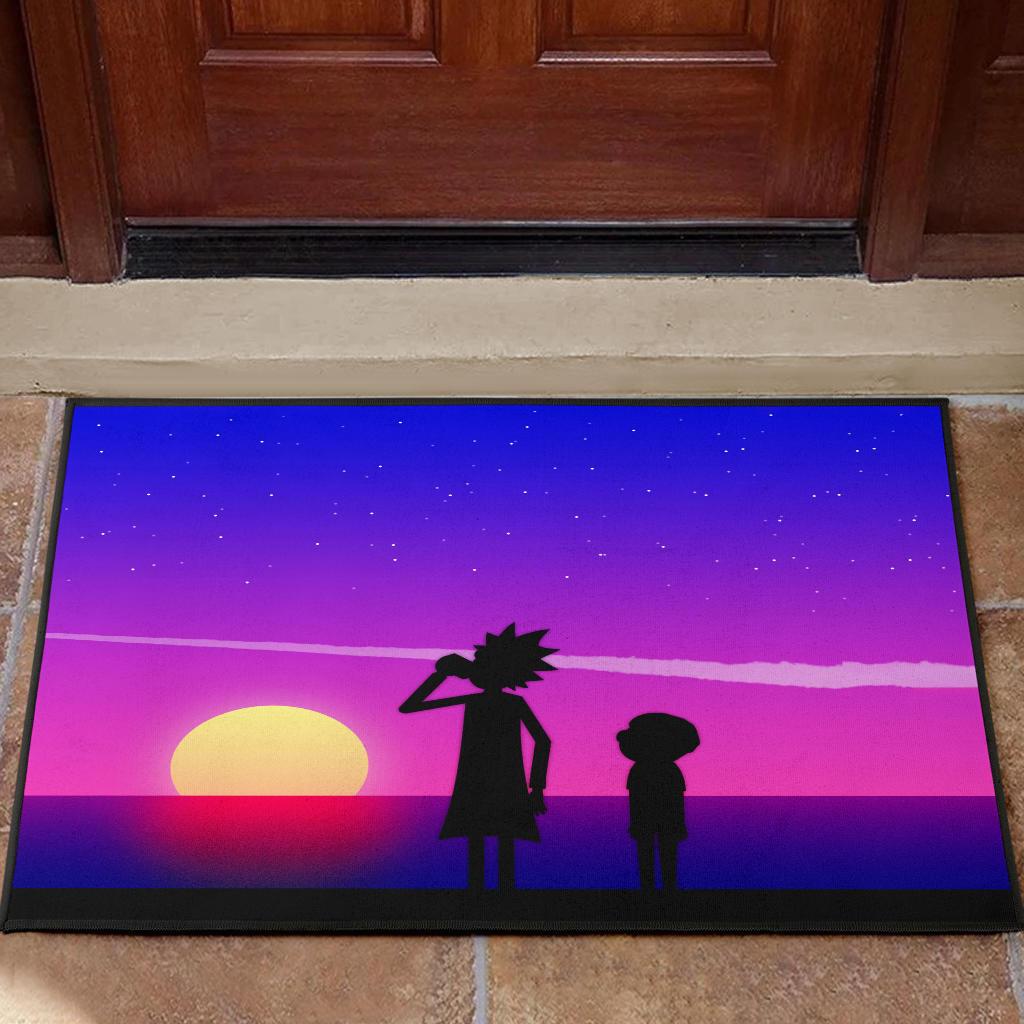 Rick and Morty Themed Doormat for Home Entrance Decoration
