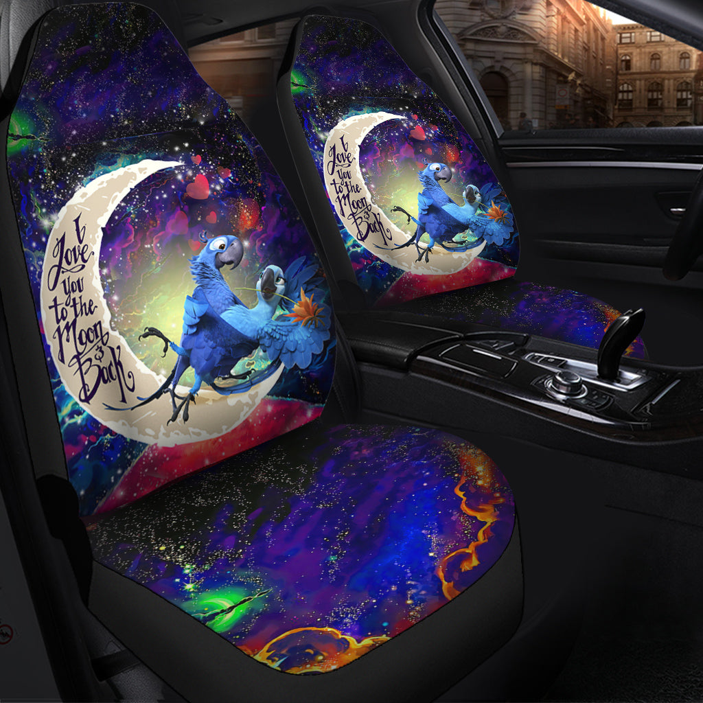 Galaxy Premium Custom Car Seat Covers - Rio Blu & Jewel Love You To