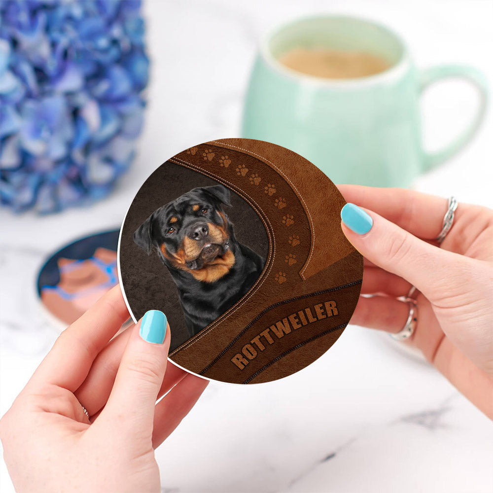 Rottweiler Dog Coasters -  Drink Coasters for Pet Lovers