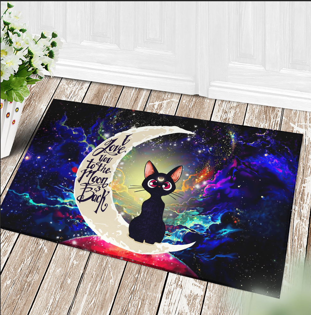 Sailor Moon Artemis  Luna Cat Lovers Welcome Door Mat Home Décor