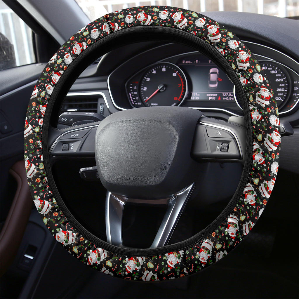 Premium Santa Cloud Christmas Car Steering Wheel Cover
