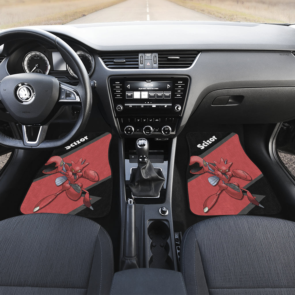 Scizor Pokemon Floor Mats for Cars - Durable Car Accessories