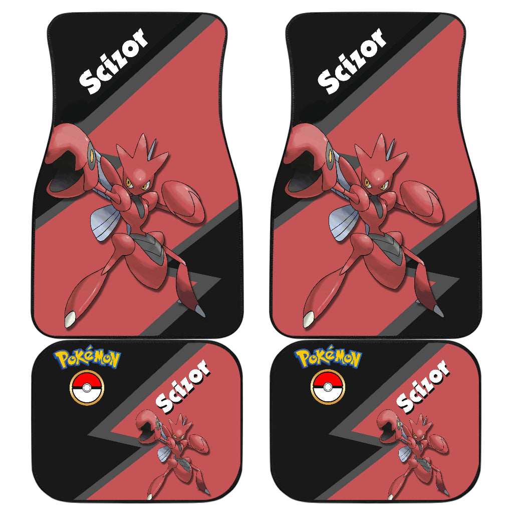 Scizor Pokemon Floor Mats for Cars - Durable Car Accessories