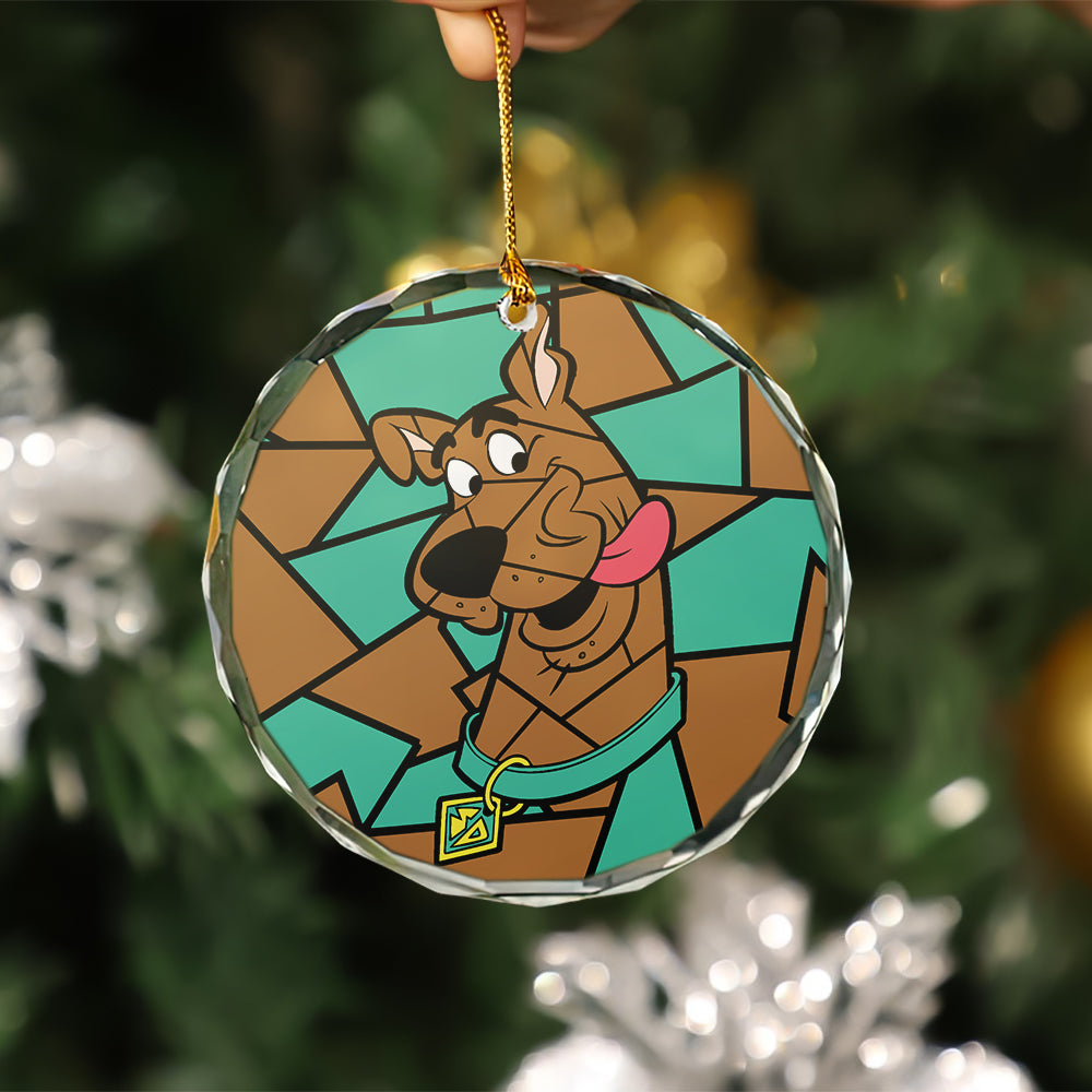 Scooby Doo Christmas Holiday Stained Glass Ornament Gift Idea