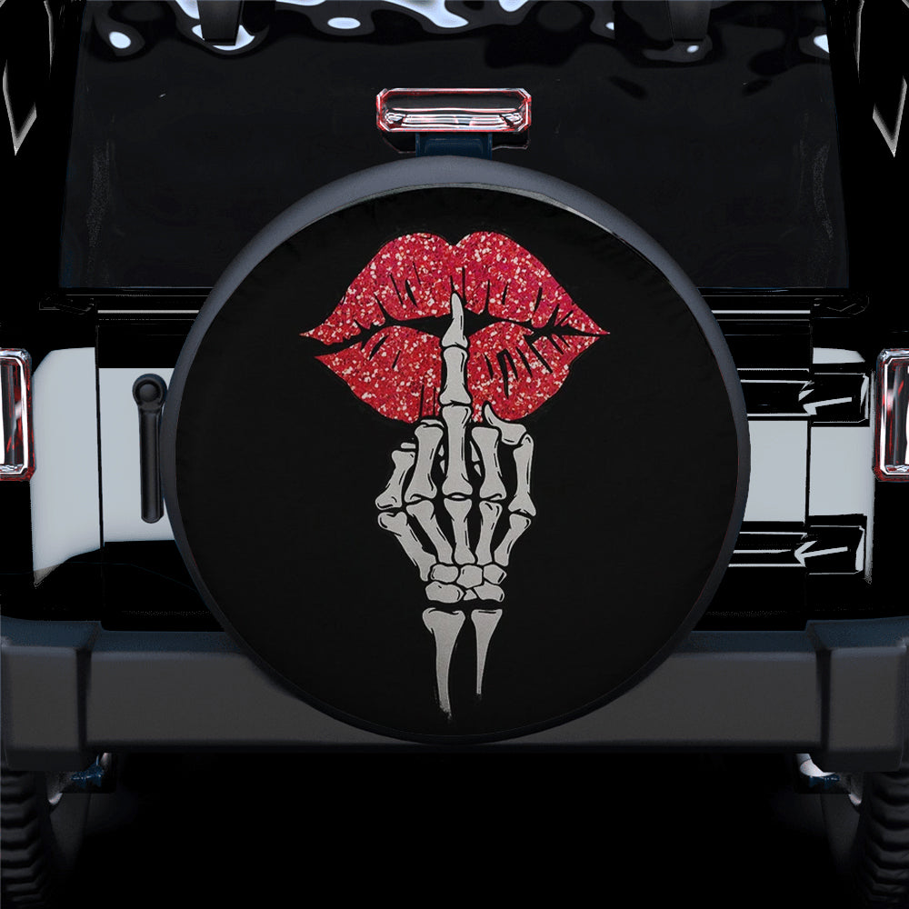 Skull Jeep Car Spare Tire Covers for Campers - Sexy Lady Lips Design
