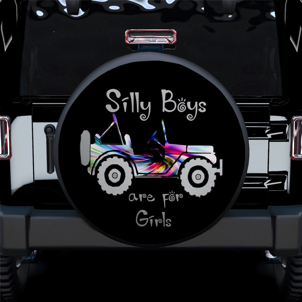 Silly Boys Jeep for Girls Flexible Spare Tire Covers Gift for Campers