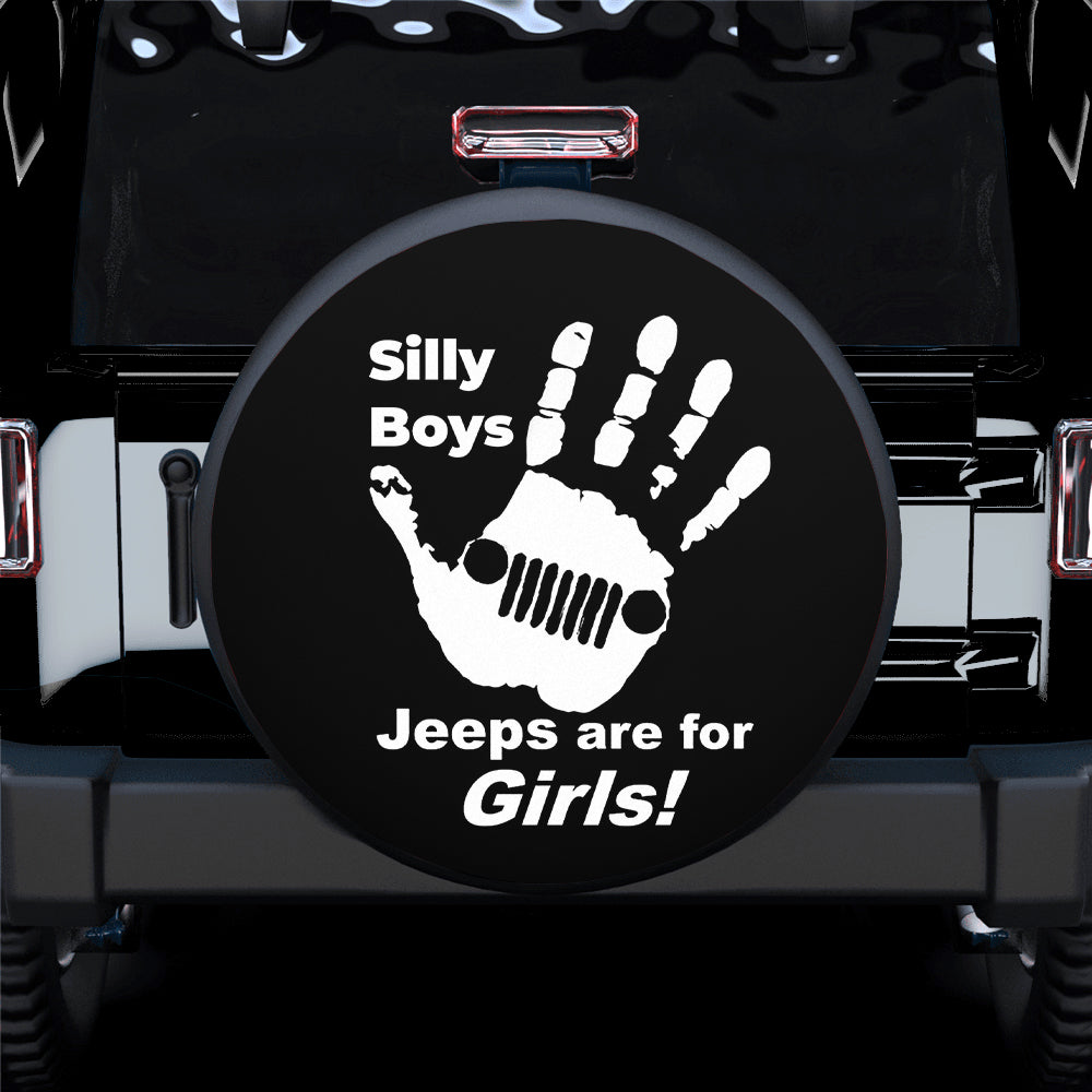 Silly Boys Jeep Car Spare Tire Cover Gift for Campers and Adventurers