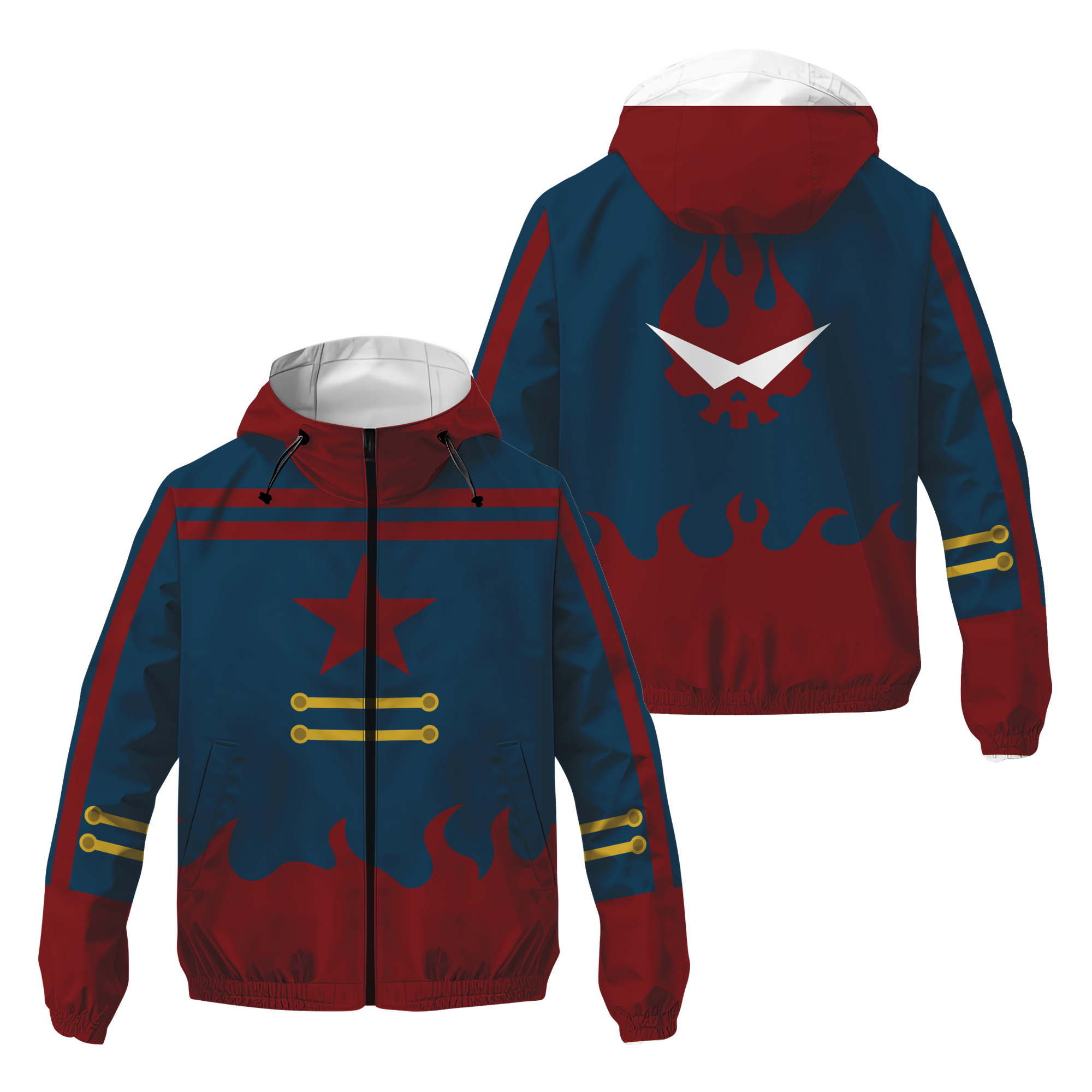 Gurren Lagann Simon Tengen Toppa Windbreaker Jacket for Men