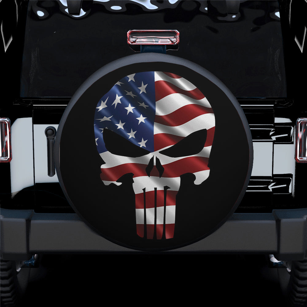 Skull Jeep Spare Tire Cover Perfect Gift for Campers and Travelers