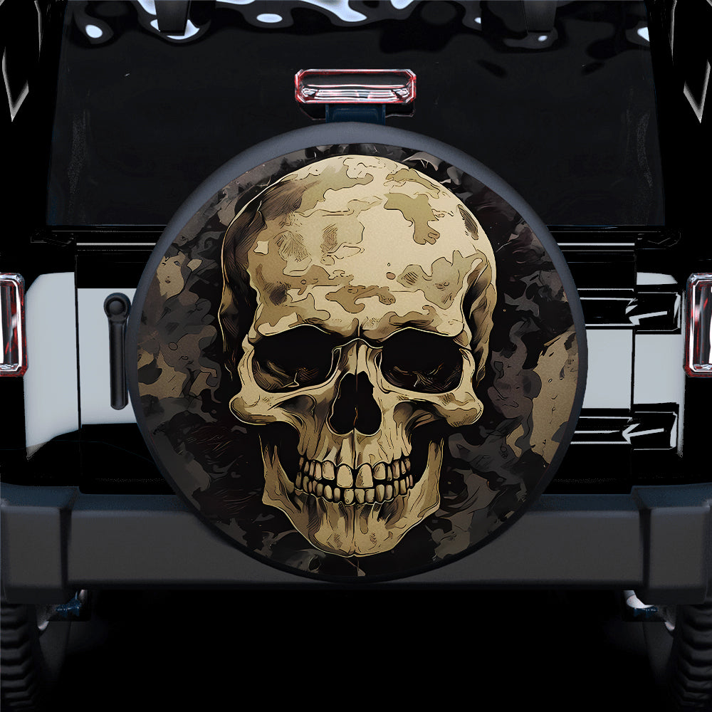 Skull Camouflage Spare Tire Covers for Jeep - Gift for Campers
