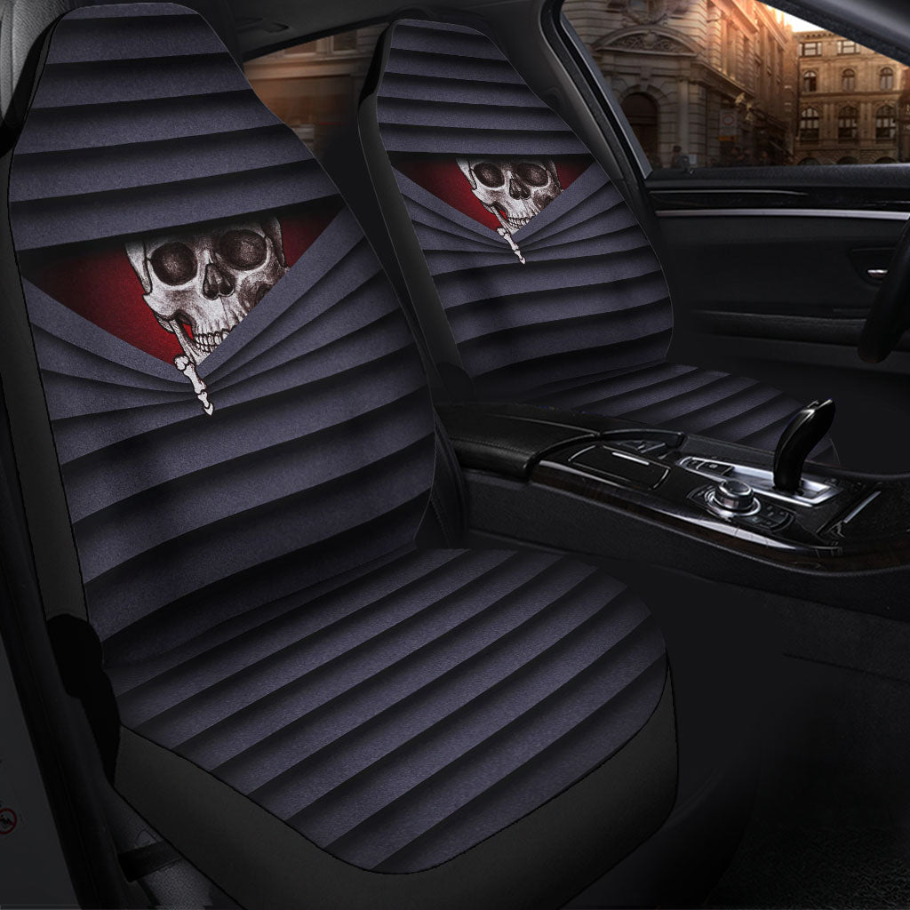 Skull Pattern Car Seat Covers with Zipper Protection