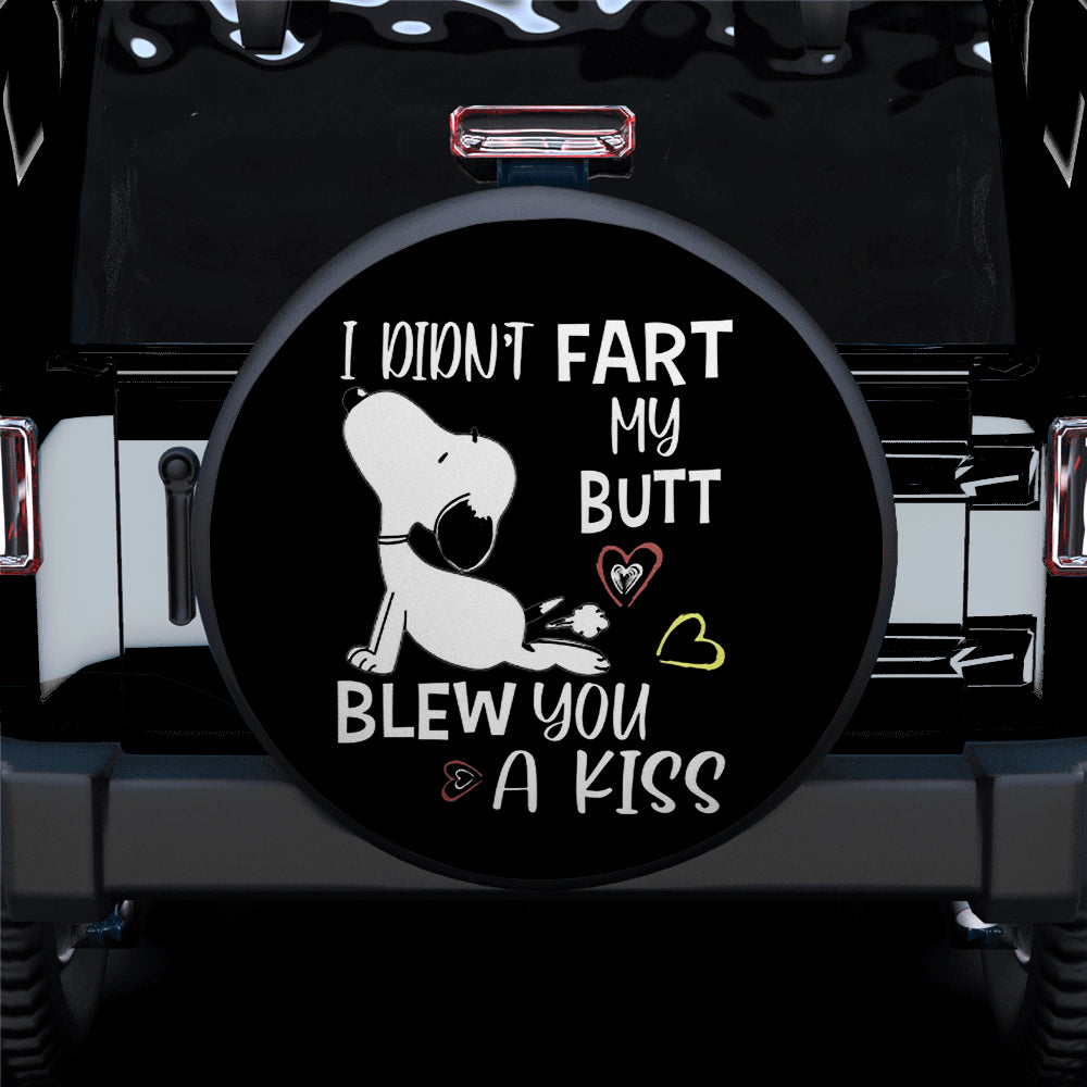 Snoopy Fart Butt Funny Spare Tire Covers for Jeep Campers Gift