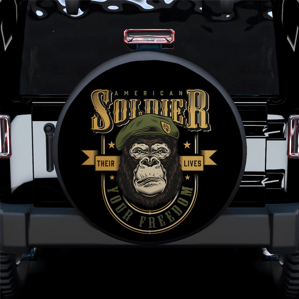 Soldier Jeep Car Spare Tire Cover Gift for Outdoor Camping