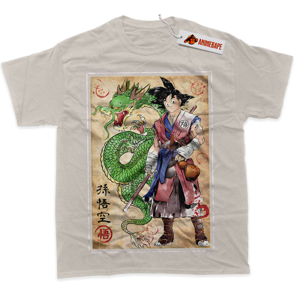 Dragon Ball Z Son Goku Shenron Anime Graphic Tee Shirt