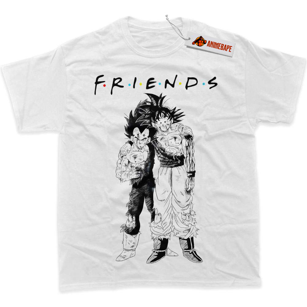 Dragon Ball Z Shirt, Son Goku & Vegeta Anime Graphic Tee