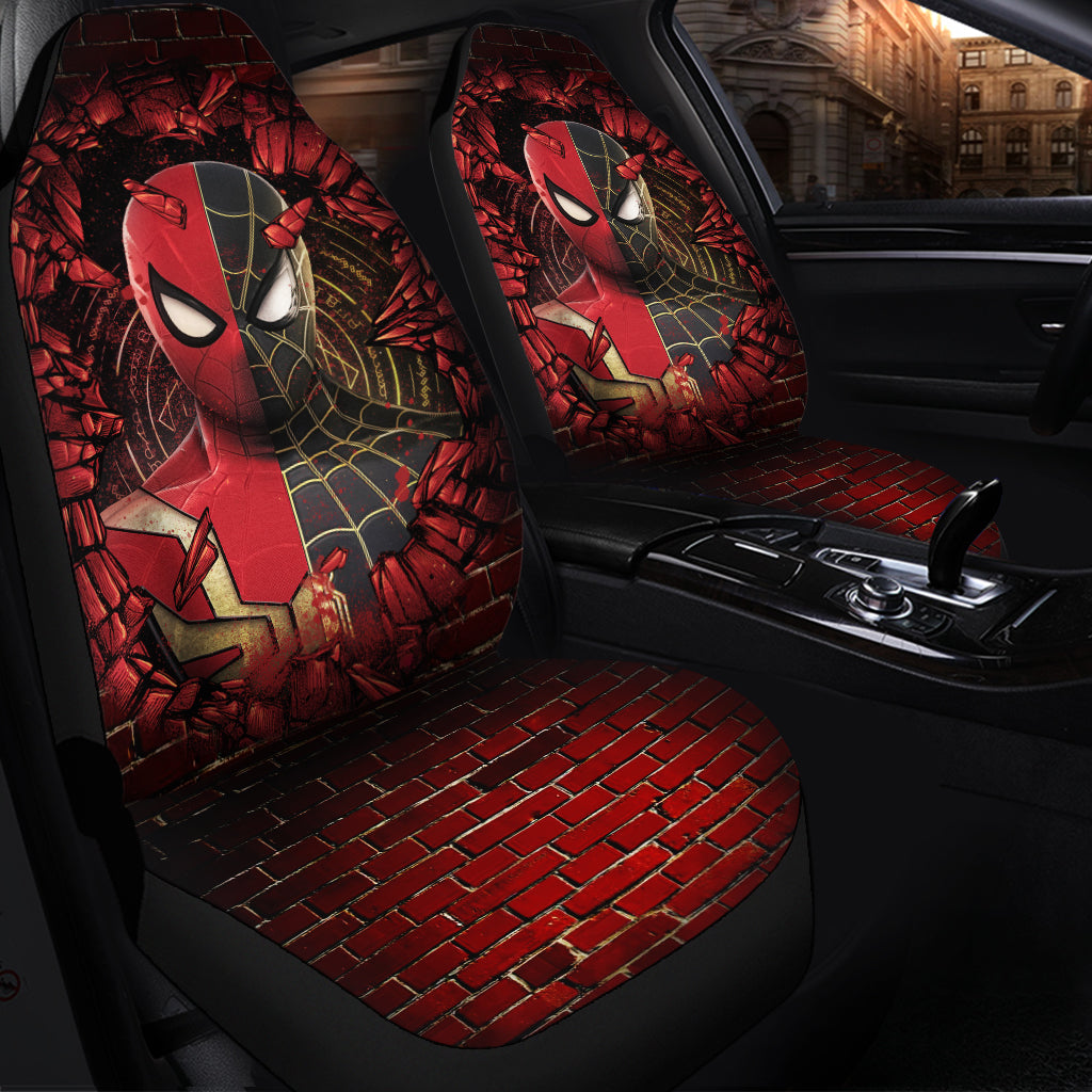 Spider Man Break Wall Car Seat Covers for Kids Vehicle Protection