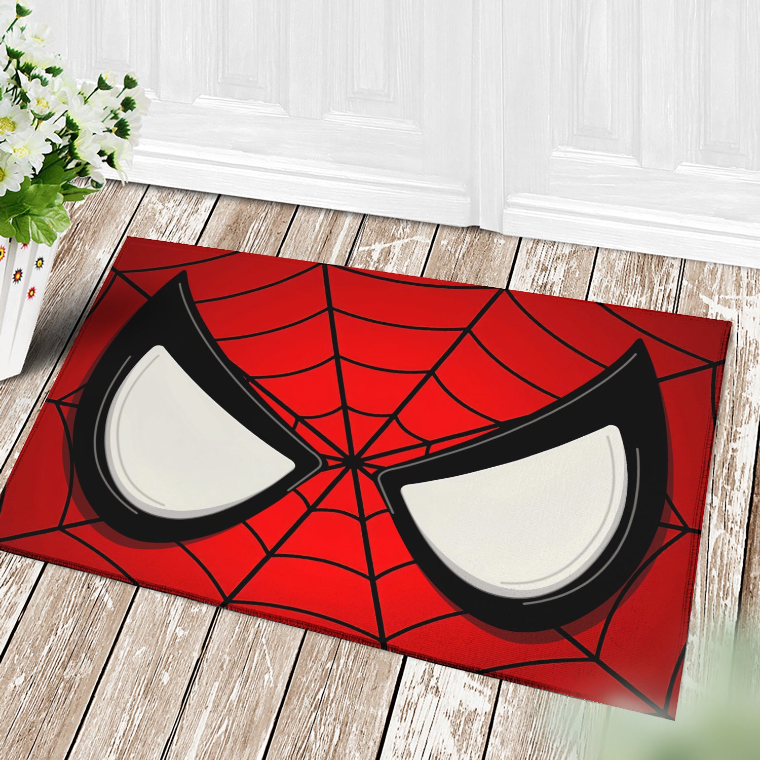 Spider Man Christmas Doormat for Home Decor and Holiday Welcome