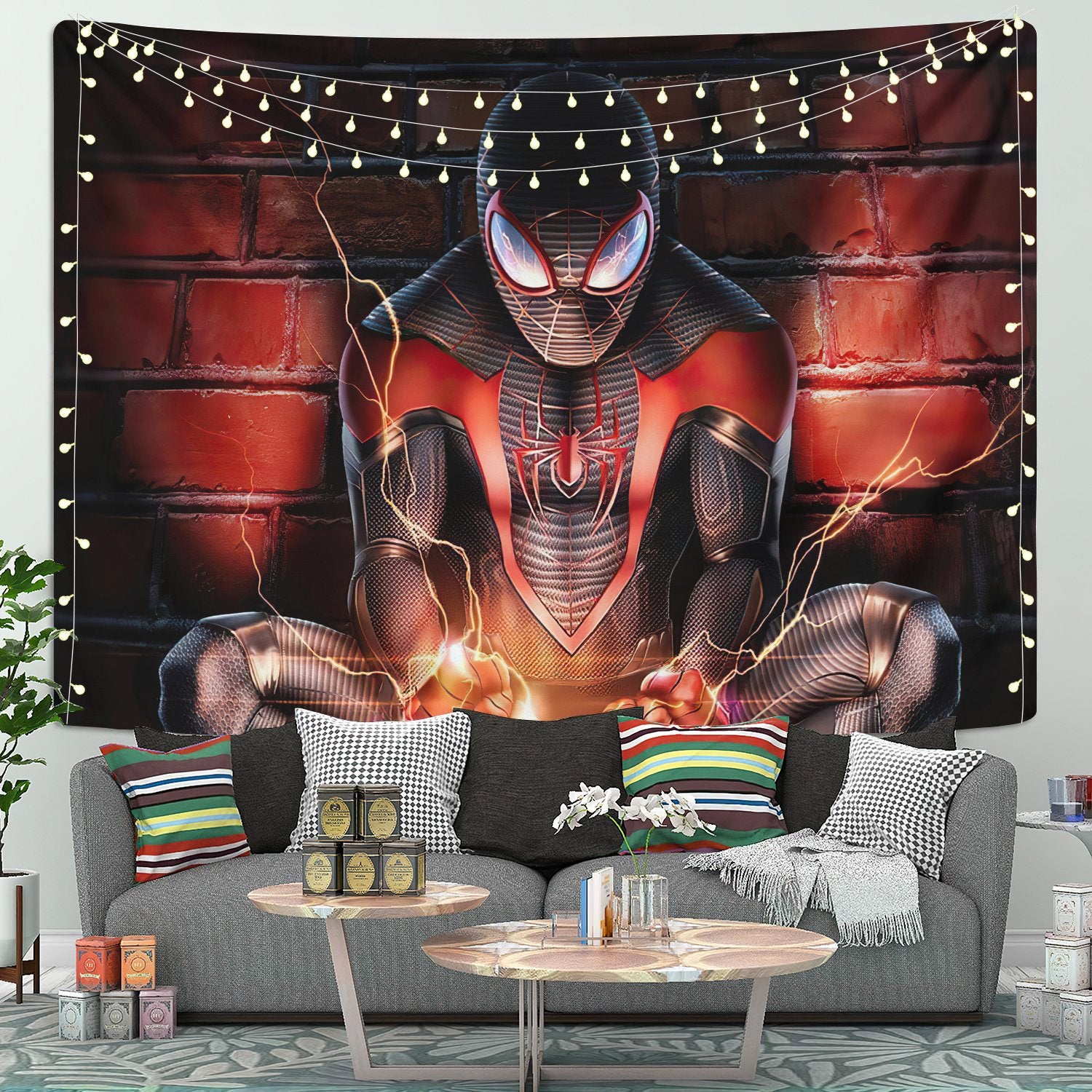 Spider Man Tapestry Room Decor Spider Man Wall Tapestry Decor for Bedroom or Living Room - Image 1
