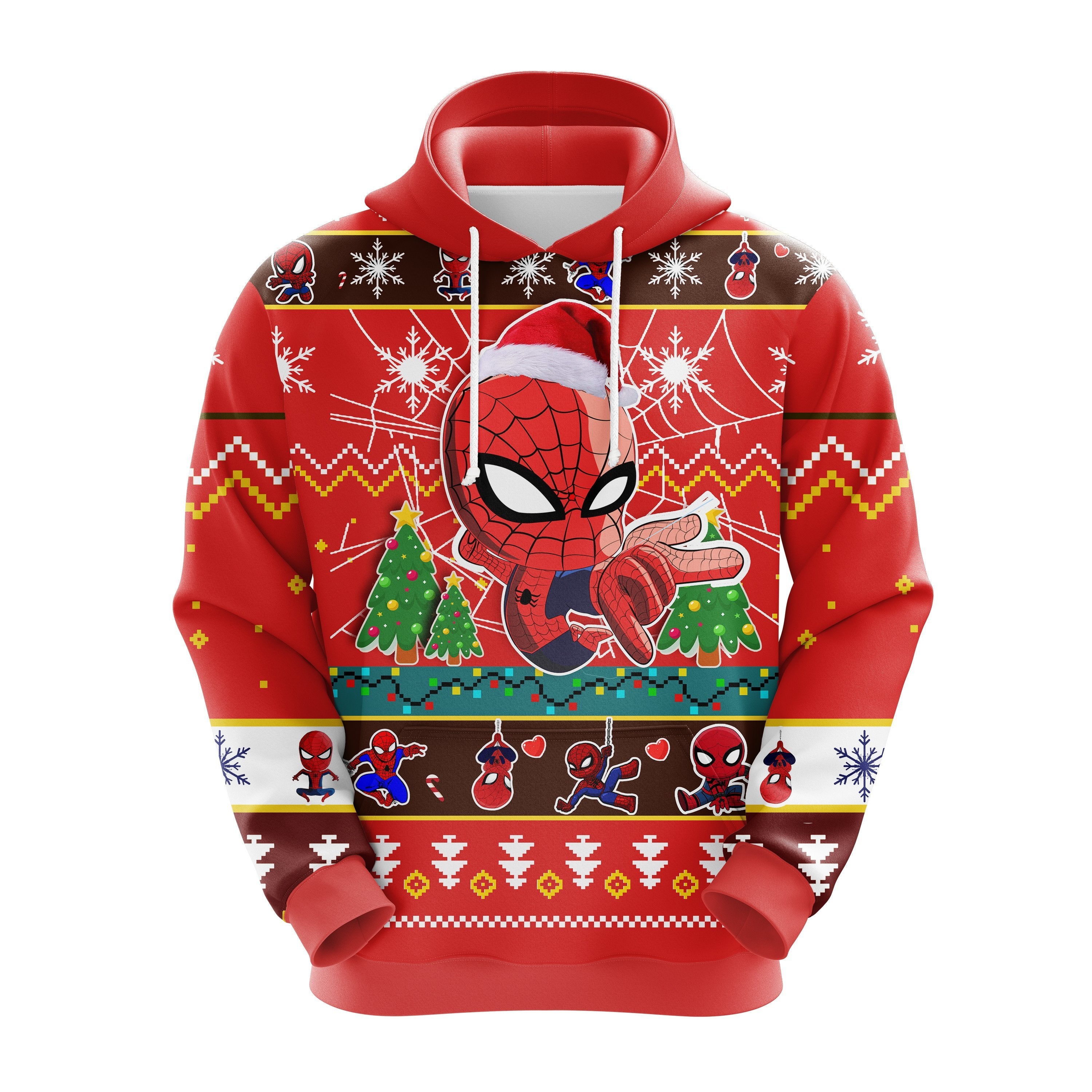 Spiderman Christmas Hoodie - Cute Noel Mc Ugly Gift for Thanksgiving