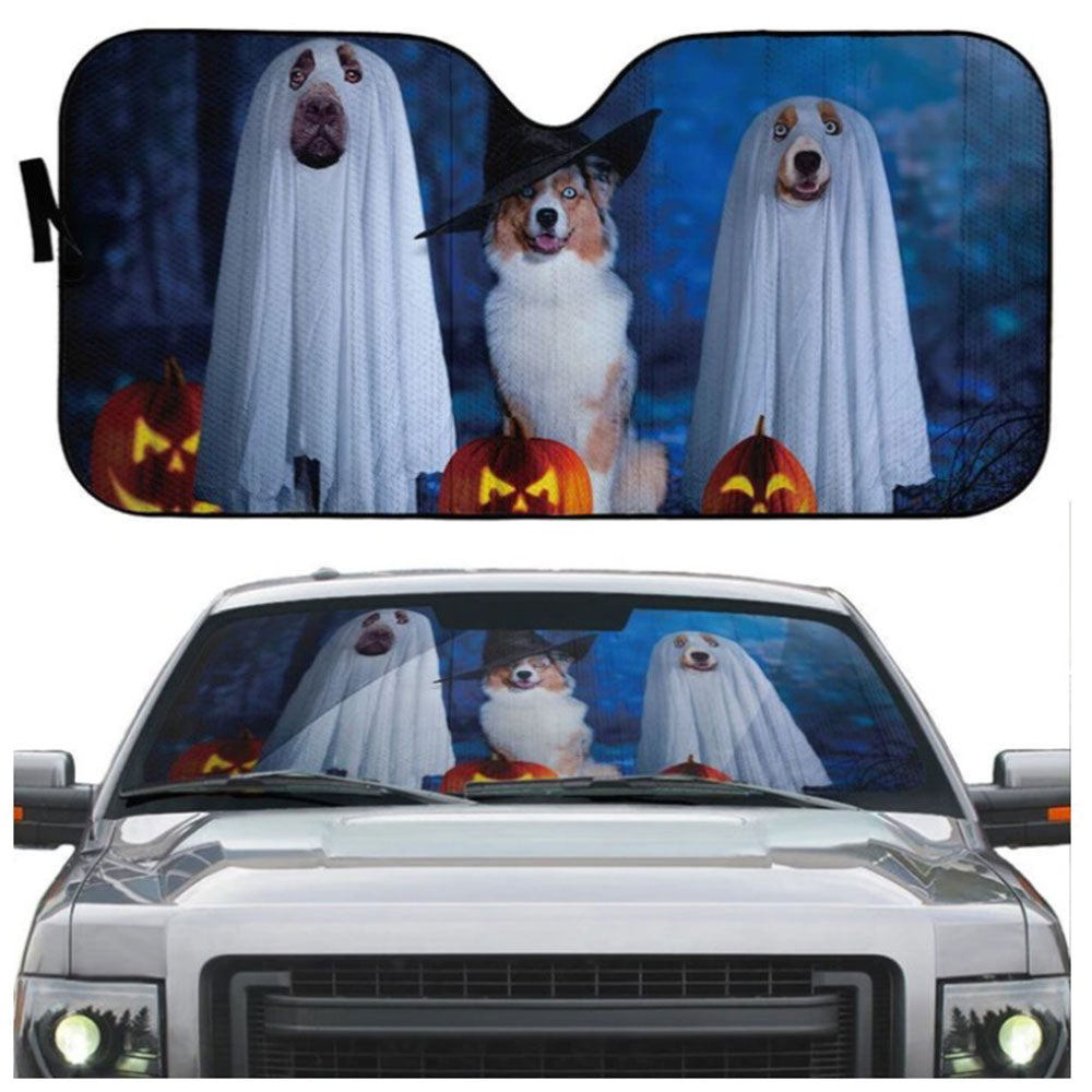 Custom Spooky Dog Windshield Sun Shades for Cars - Auto Accessories