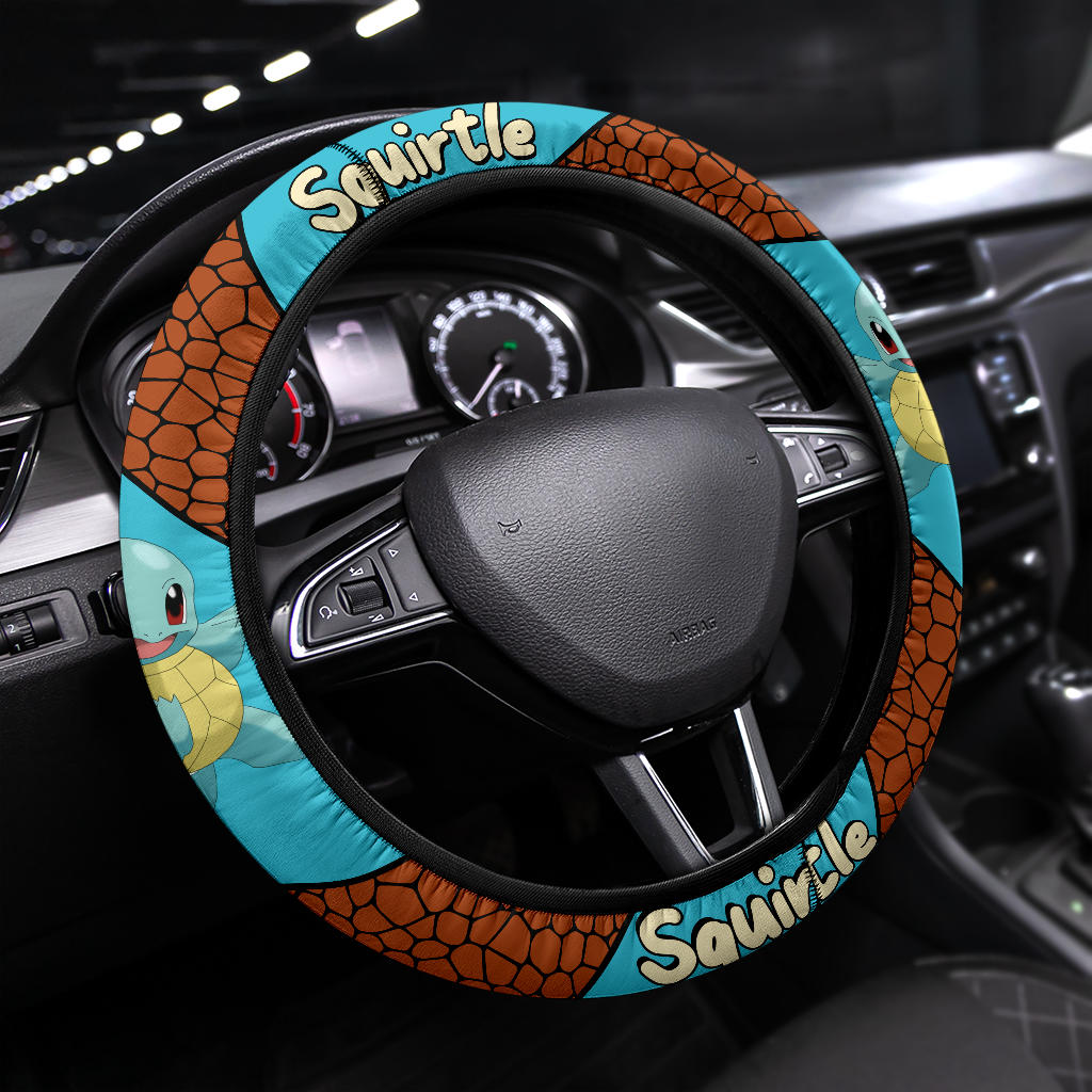 Squirtle Pokemon Car Steering Wheel Cover - Premium Quality