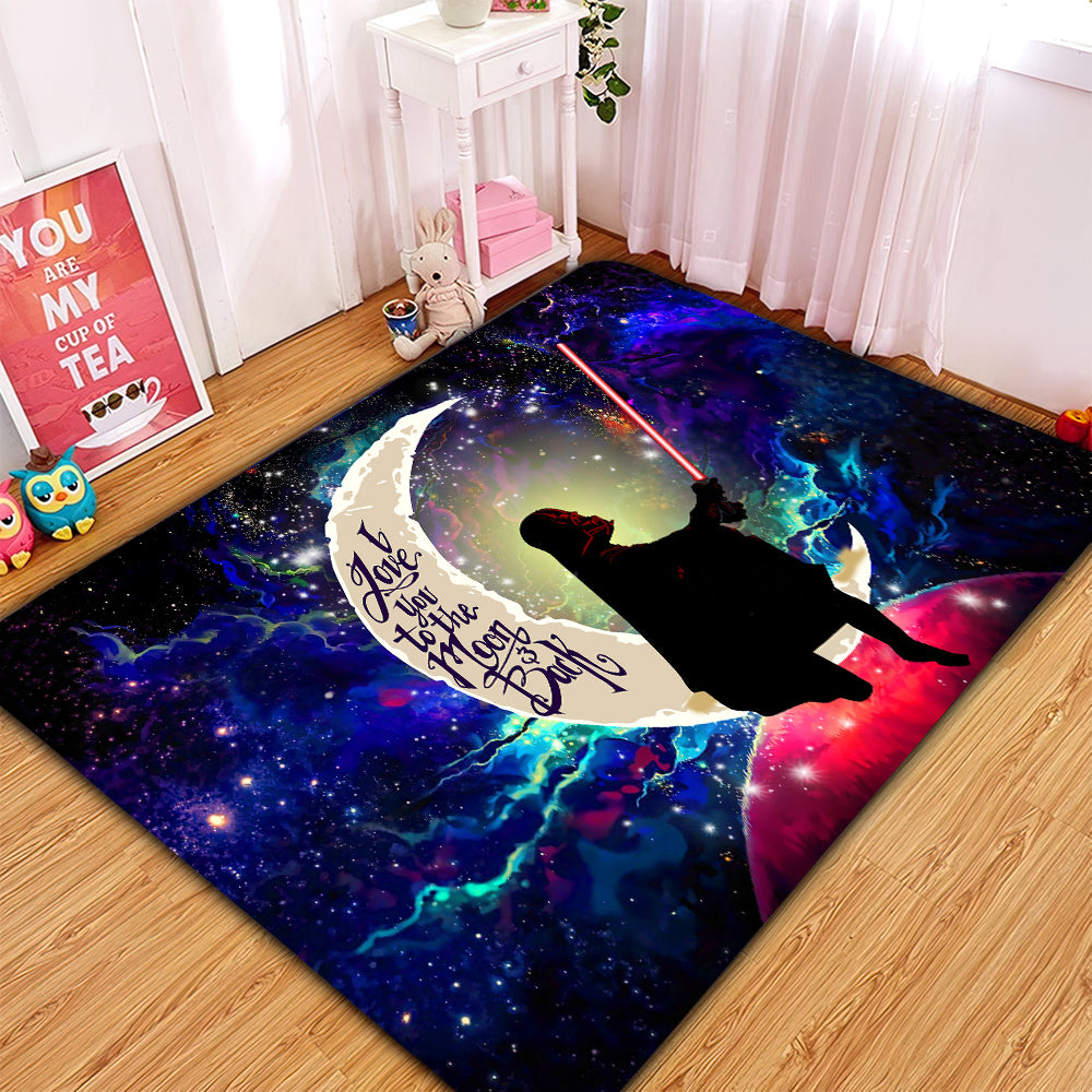 Star Wars Galaxy Rectangle Rug - Love You To The Moon Carpet Home Decor