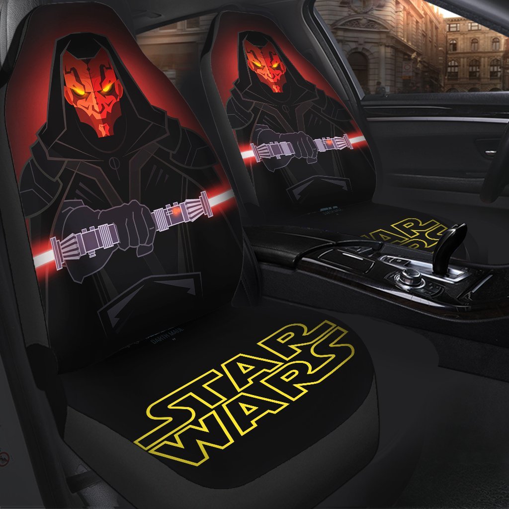 Darth Maul Star Wars Custom Car Seat Covers Protector Set