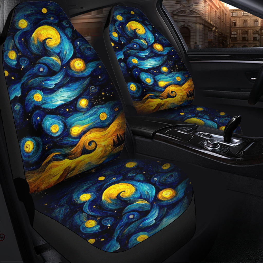 Custom Starry Night Car Seat Covers - Premium Decor Protectors