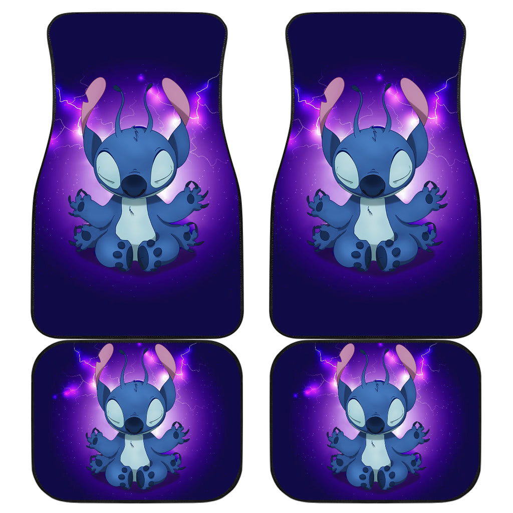 Funny Custom Yoga Stitch Car Floor Mats - Premium Car Accessories