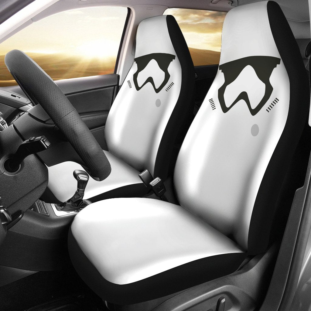 Stormtrooper Face Custom Car Seat Covers - Premium Decor Protector