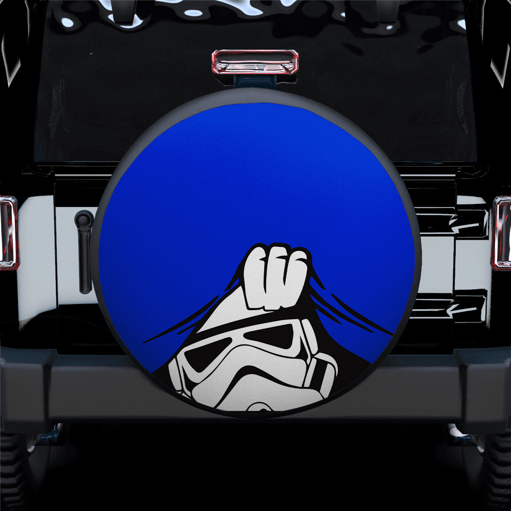 Funny Stormtrooper Jeep Spare Tire Cover, Gift for Campers
