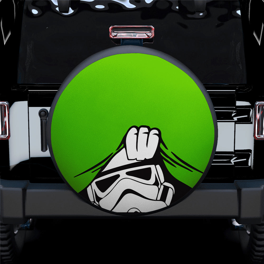 Funny Stormtrooper Jeep Spare Tire Cover - Gift for Campers