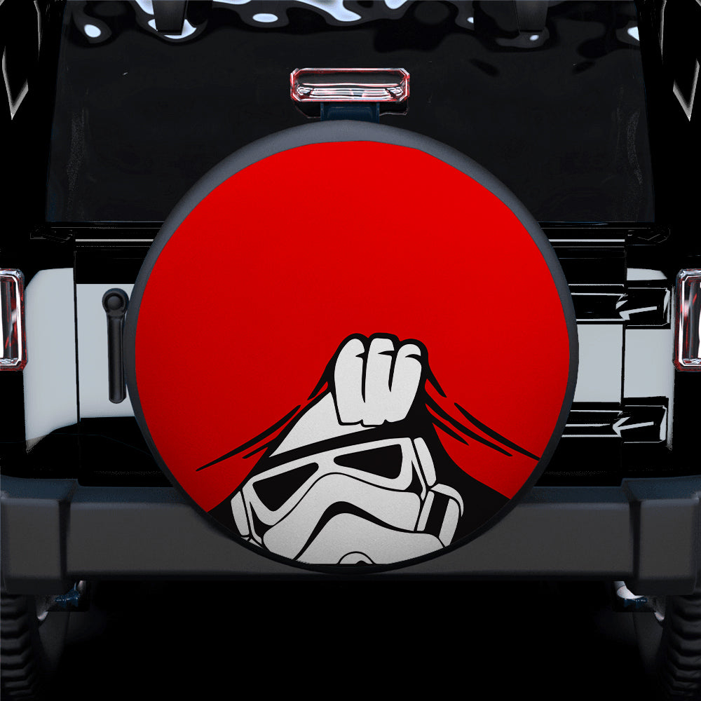 Funny Stormtrooper Jeep Car Spare Tire Cover Gift for Campers
