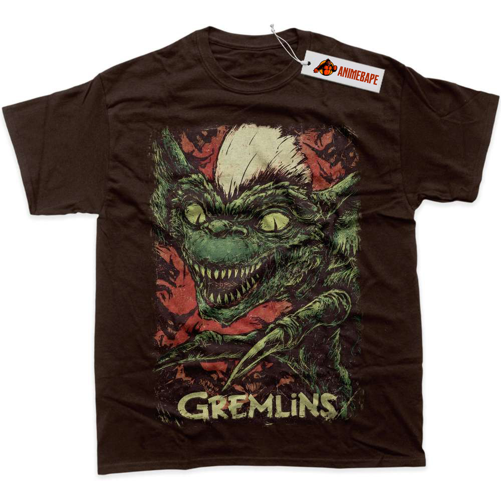 本当に信頼出来る店 Halloween Horror Gremlins Stripe Stripe T-Shirt Graphic SF/ファンタジー/ホラー