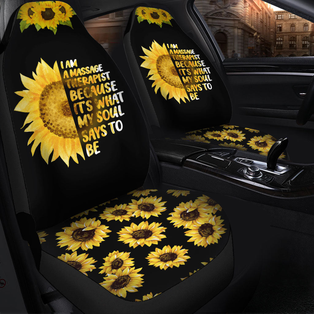 Premium Custom Sunflower Car Seat Covers Decor Protectors