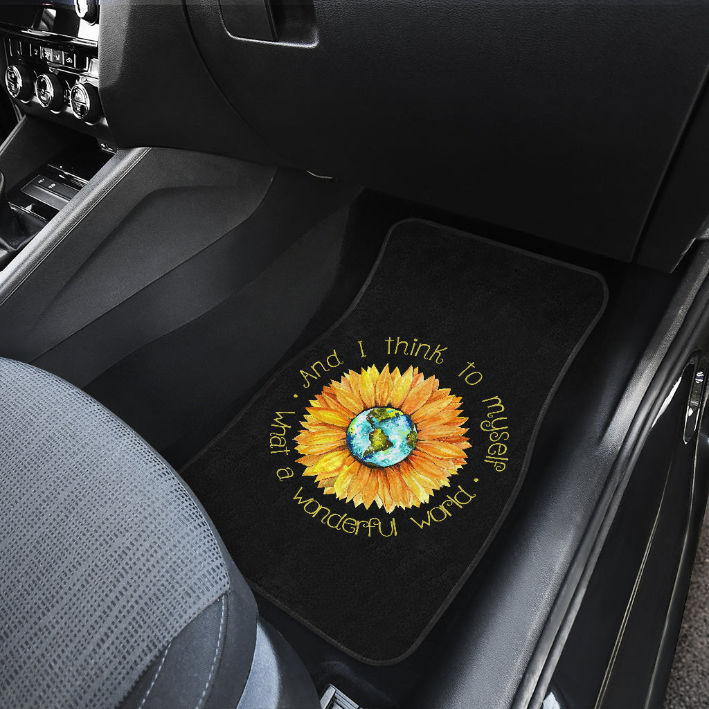 Sunflower Car Mats Set of 4 | Front and Back Floor Mats