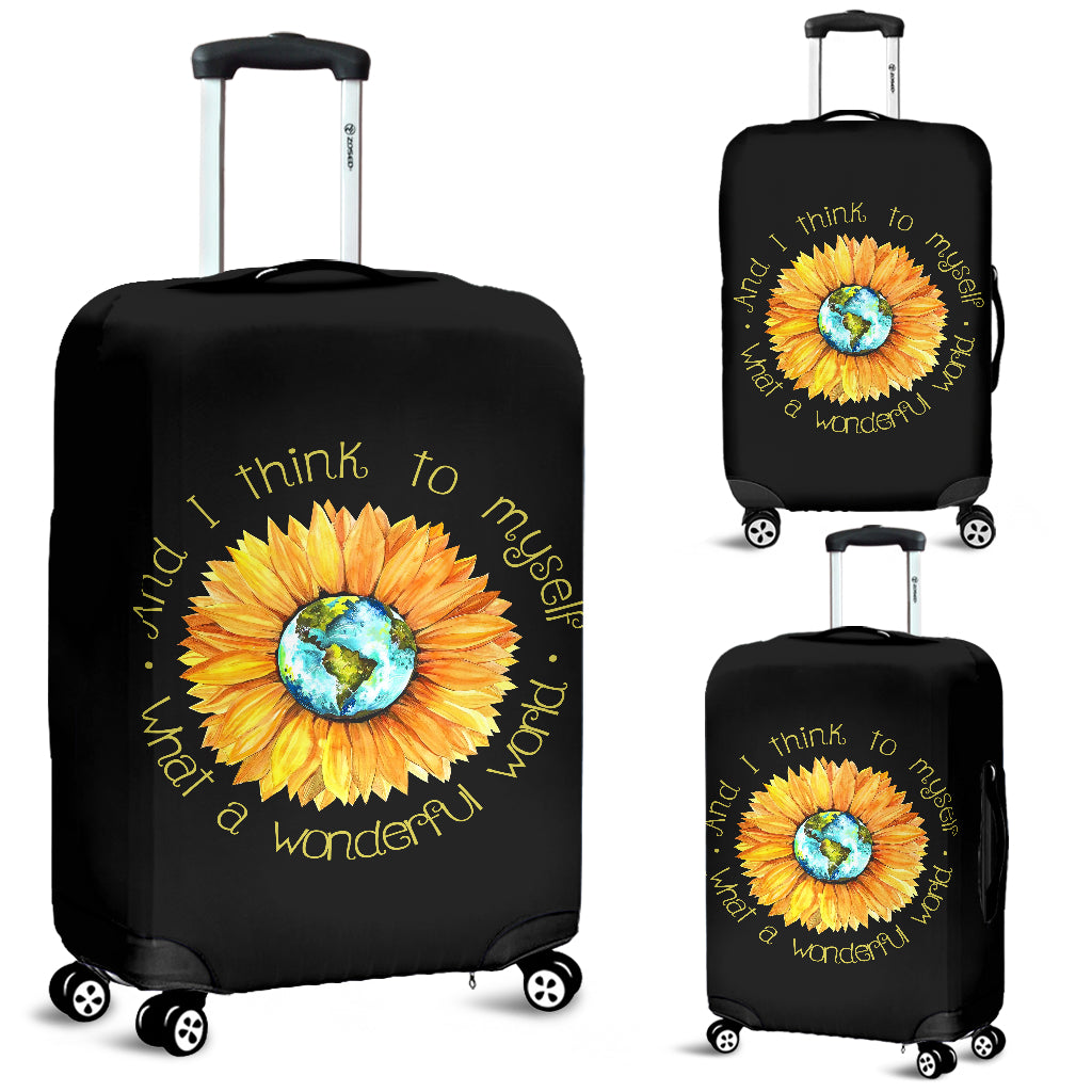 Sunflowers Luggage Cover Suitcase Protector - Travel Accessory