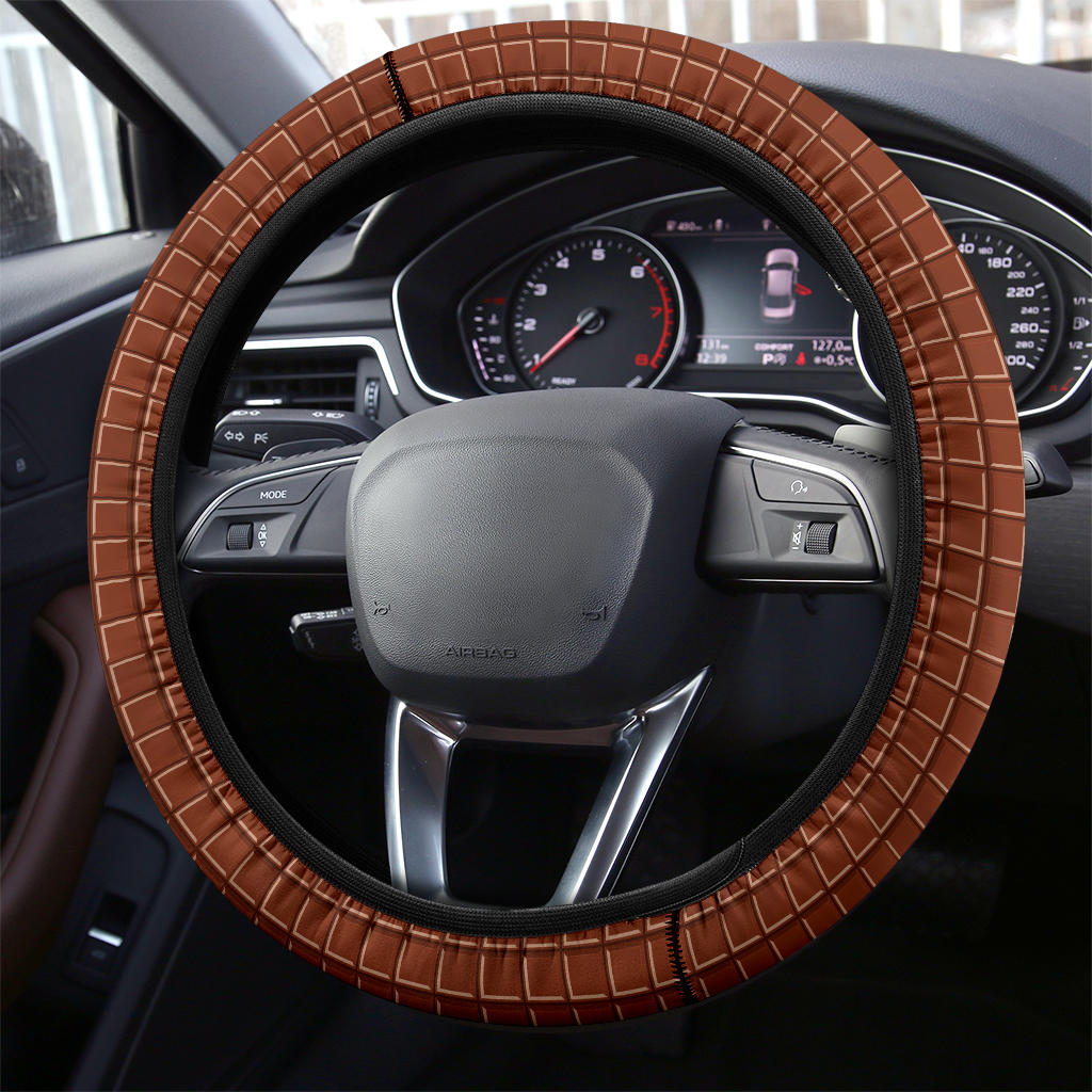 Premium Sweet Chocolate Bar Car Steering Wheel Cover