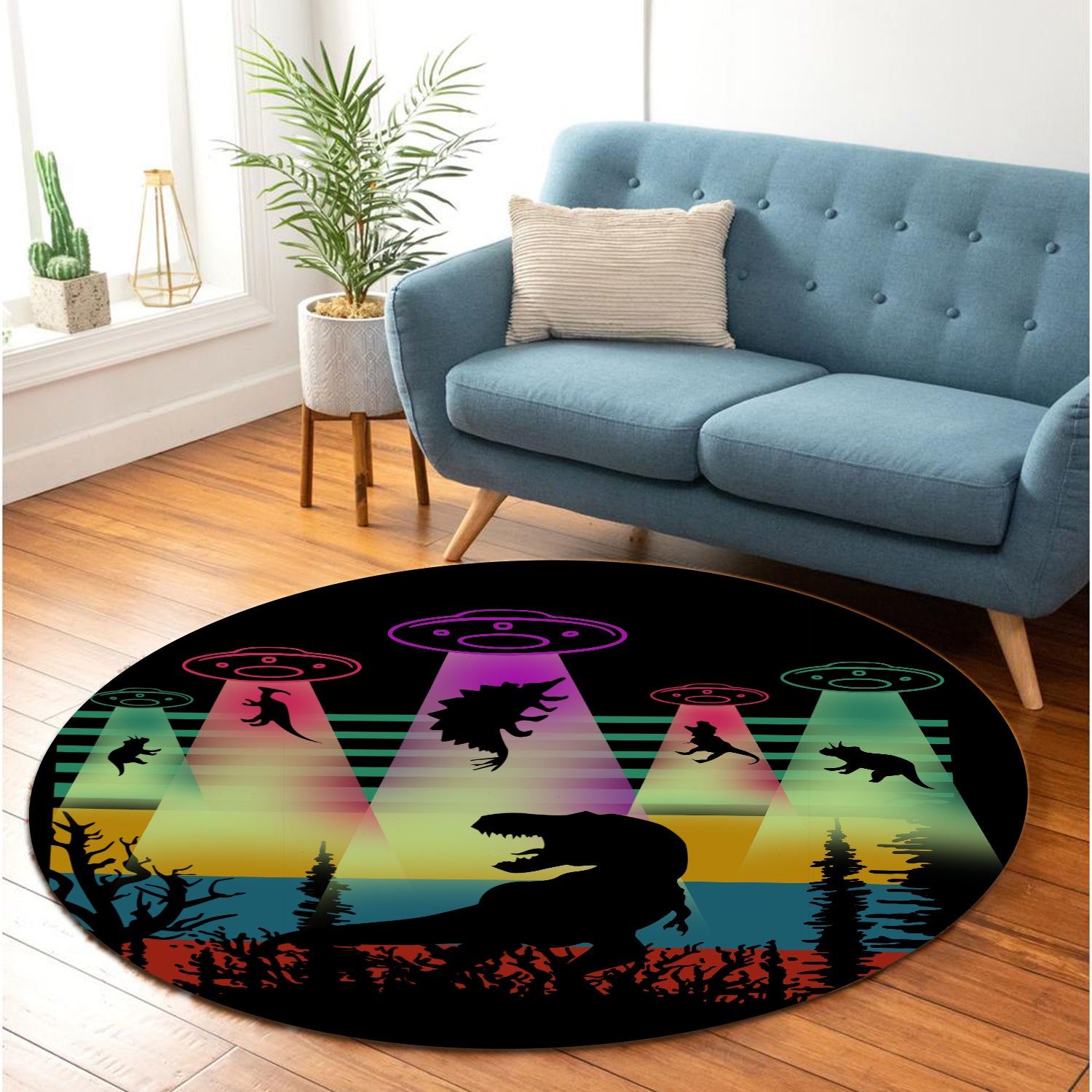 T-rex Dinosaur Area Rug for Bedroom Living Room Home Decor - AnimeBape
