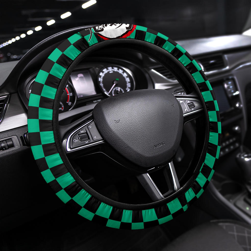 Demon Slayer Tanjiro Premium Steering Wheel Cover Style 1