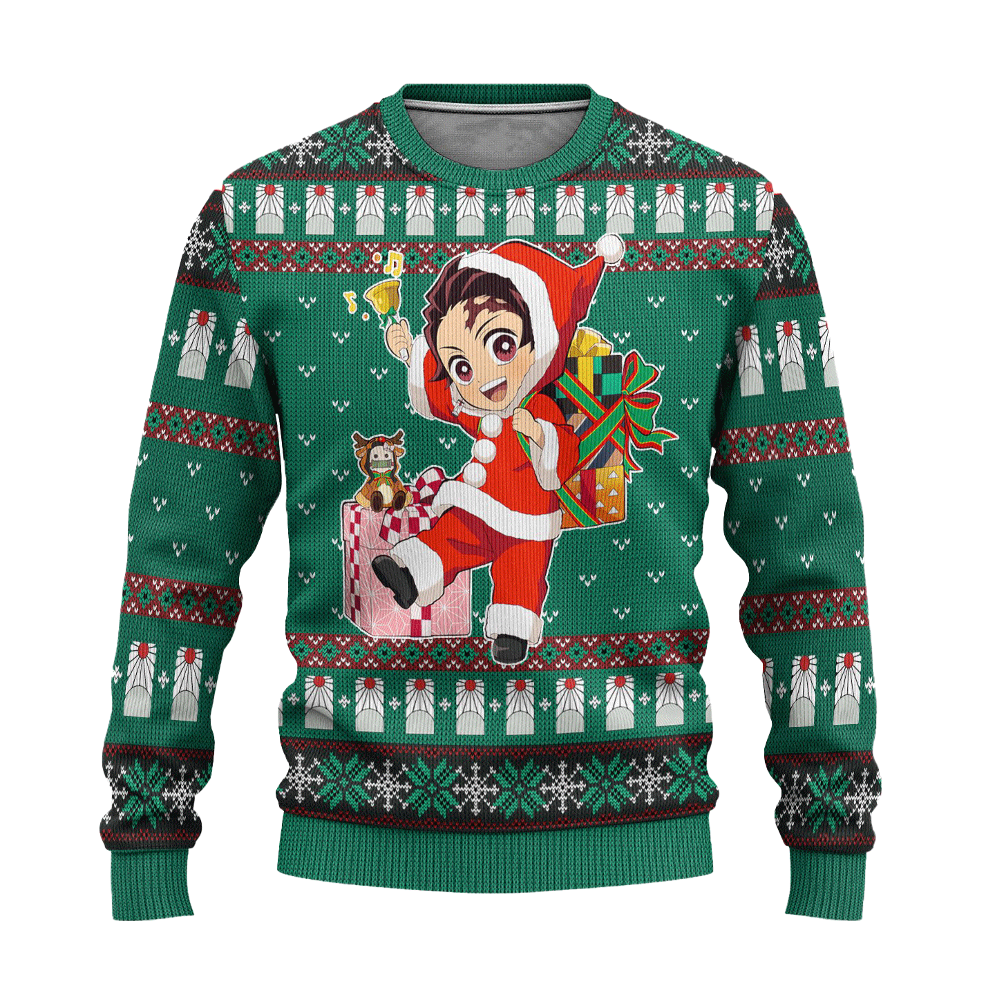 Demon Slayer Tanjiro Kamado Ugly Christmas Sweater for Xmas Gift