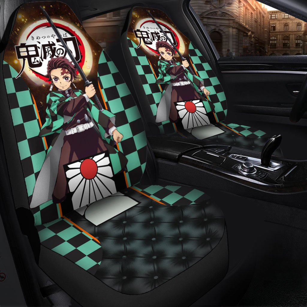 Tanjiro Premium Custom Car Seat Covers Protectors Decor
