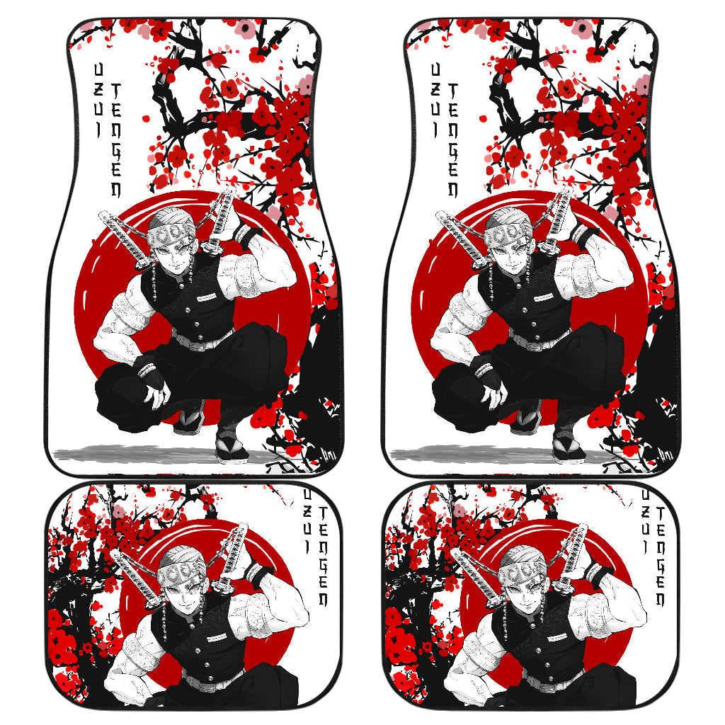 Demon Slayer Tengen Japan Style Car Floor Mats for Vehicle Interior