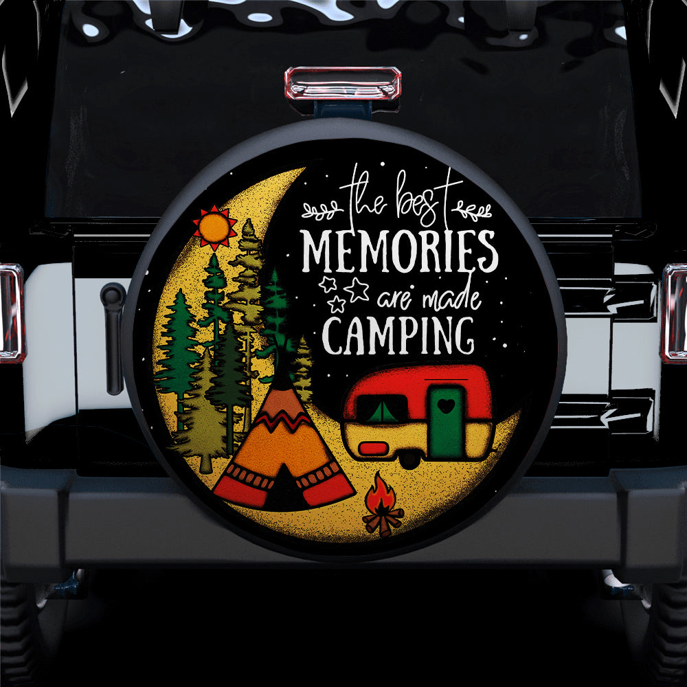Camping Jeep Car Spare Tire Cover - Best Memories Gift for Campers
