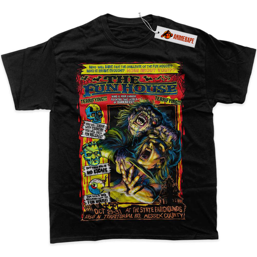 Halloween Horror Graphic Tee - The Funhouse Shirt The