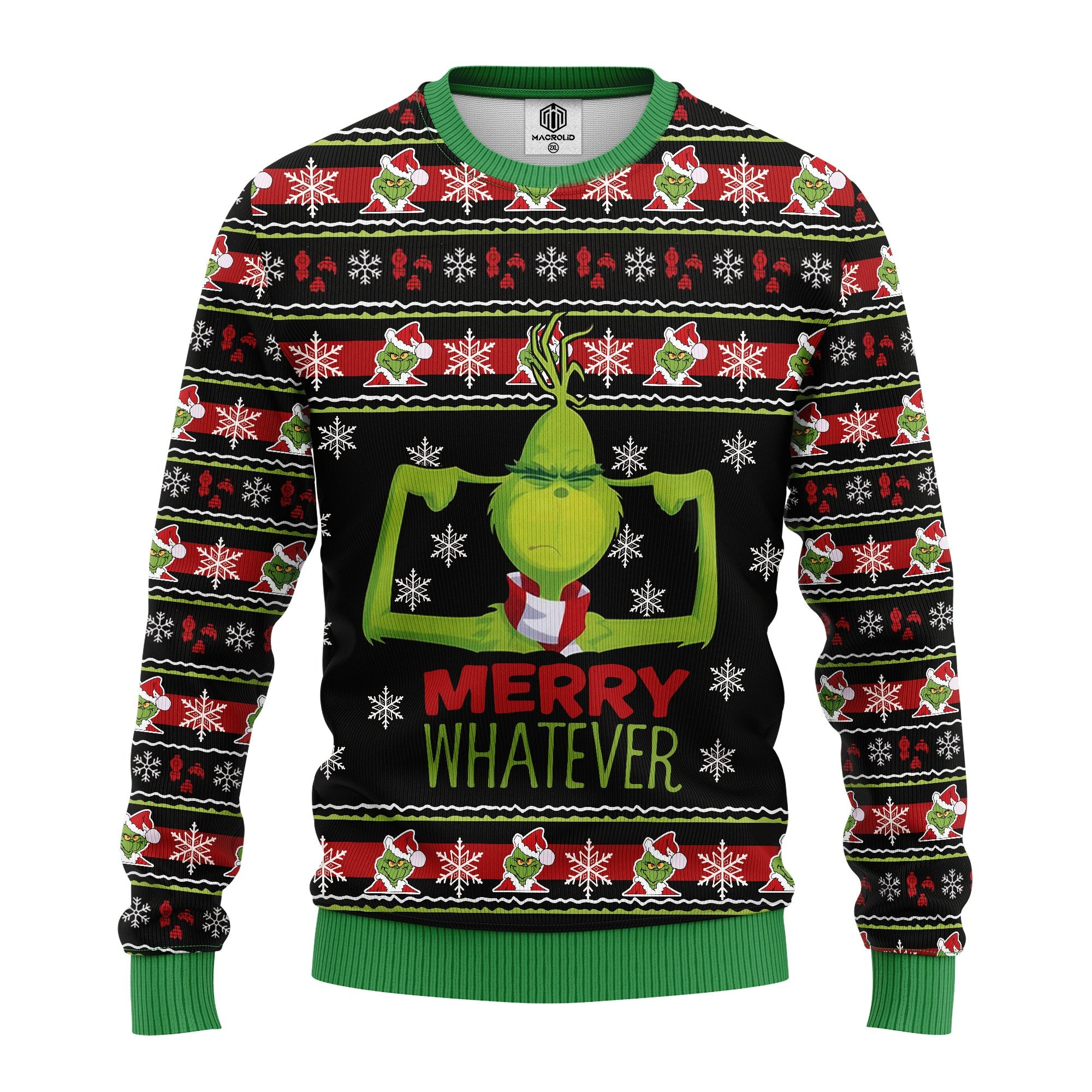 Grinch Christmas Sweater Ugly Holiday Gift Idea for Thanksgiving