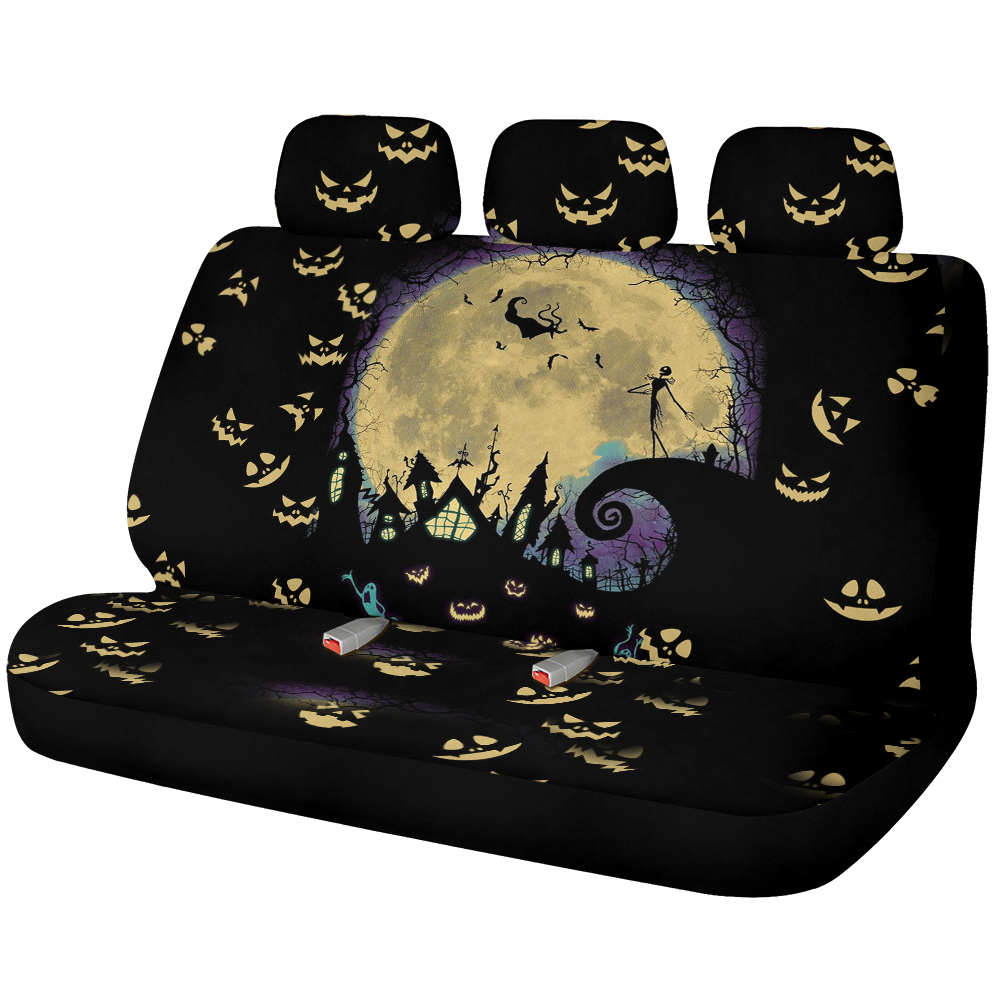 Nightmare Before Christmas Back Seat Covers for Car Decor Protection