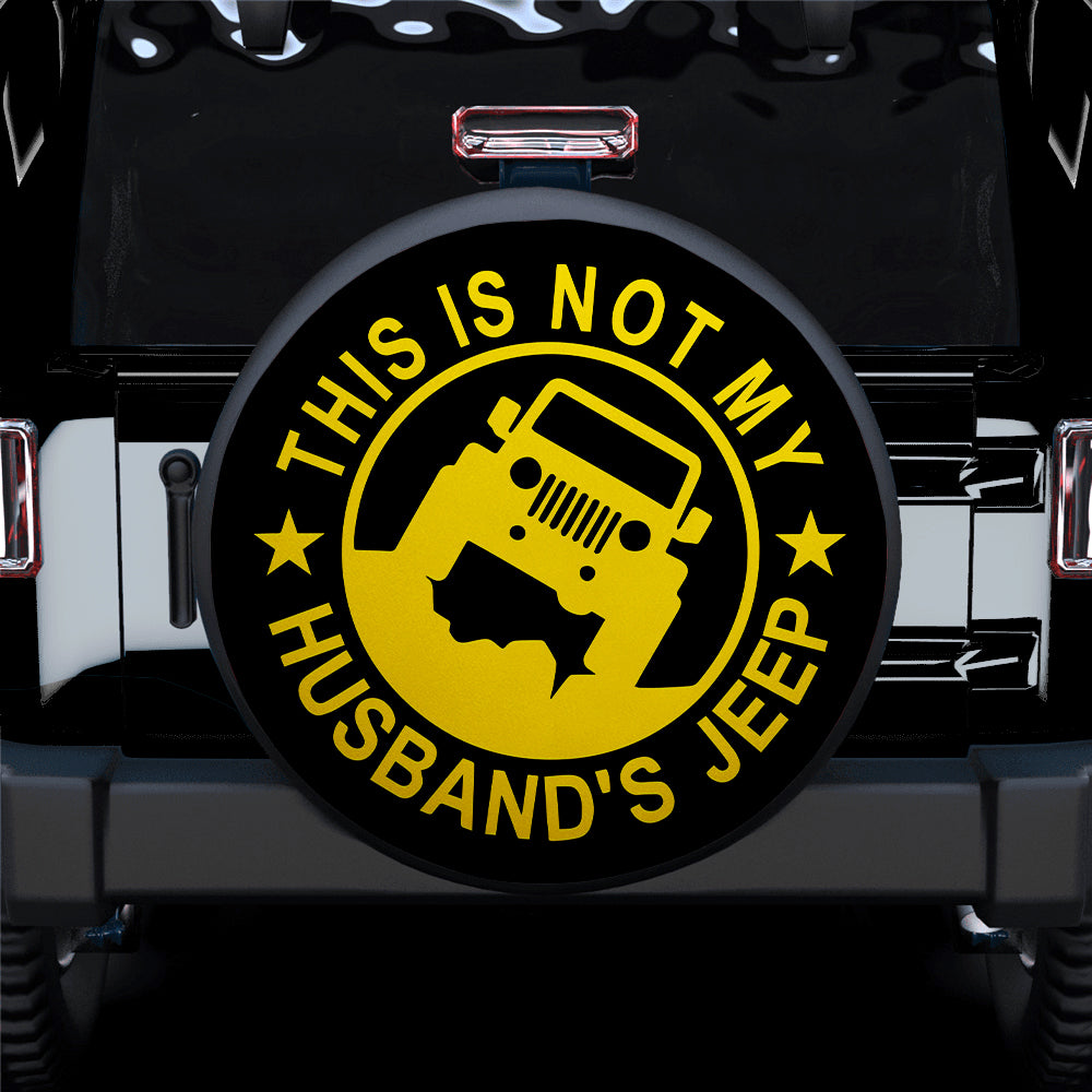 Funny Jeep Yellow Car Spare Tire Cover Gift for Campers