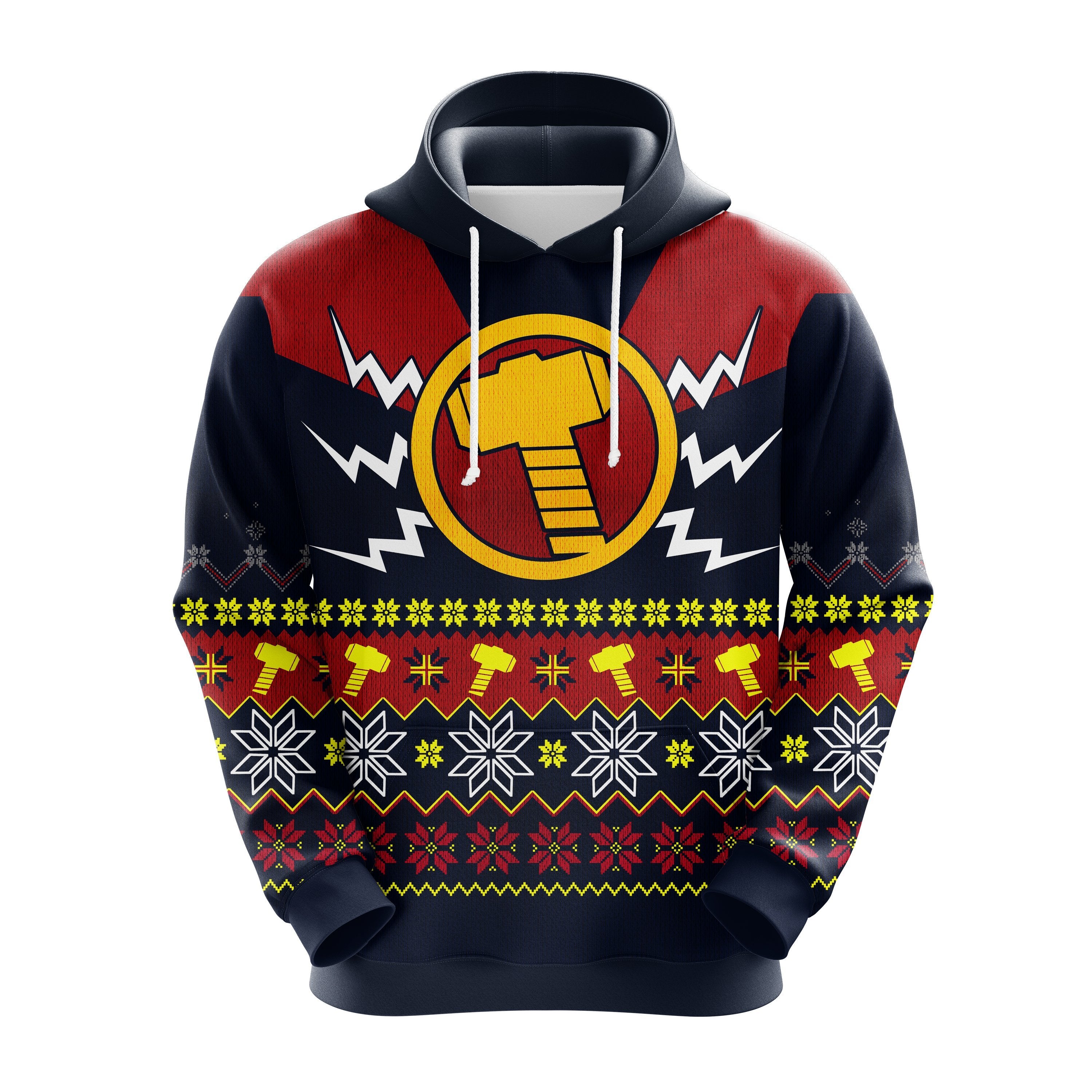Thor Avengers Christmas Hoodie - Cute Noel Mc Ugly Sweater Gift